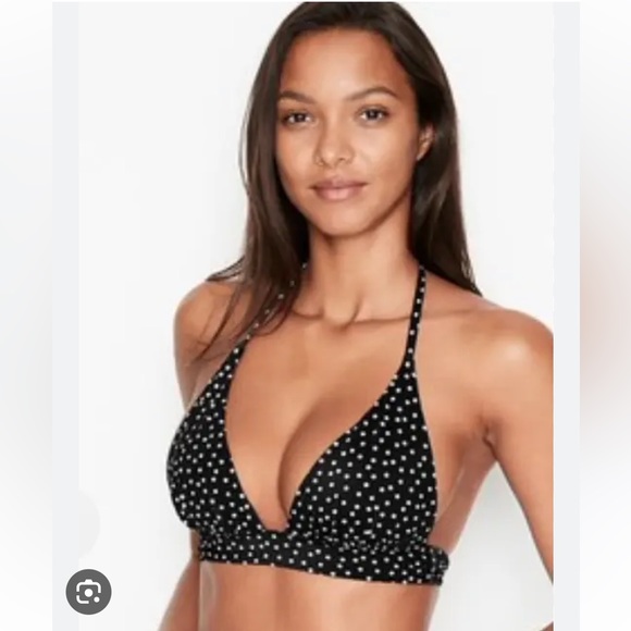 Victoria's Secret Other - Victoria’s Secret | Havana Push-Up Polka Dot Halter Swim Top